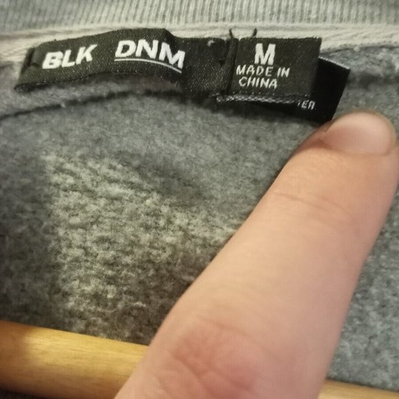 BLK DNM - Grey cotton Loose fit Sweatshirt - Sz M - Picture 10 of 11